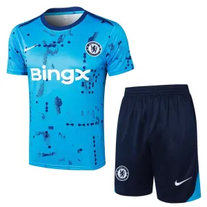 Chelsea 2024/25 Trainingsanzug + Shorts - Himmelblau