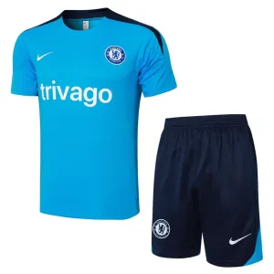 Chelsea 2024/25 Trainingsanzug + Shorts - hellblau
