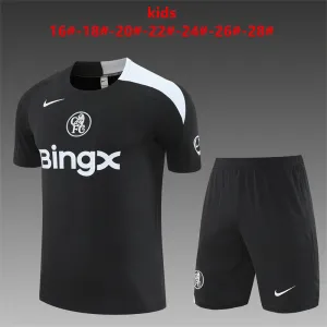 Chelsea 2025/26 Kinder Trainingsanzug schwarz