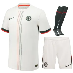 Kit enfant d'extérieur de Chelsea FC 2025/26 - Blanc