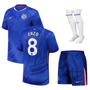 Set de camiseta infantil en casa del Chelsea ENZO 2025/26 - Azul