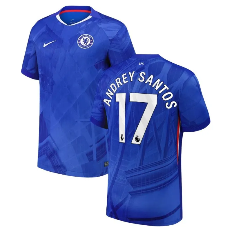 Chelsea ANDREY SANTOS 2025/26 Home Jersey - Blue