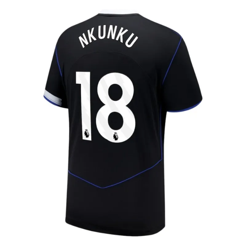 Chelsea NKUNKU 2025/26 Drittes Trikot - Schwarz
