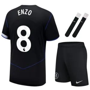 Chelsea ENZO 2025/26 Third Kids' Jersey Set - Black