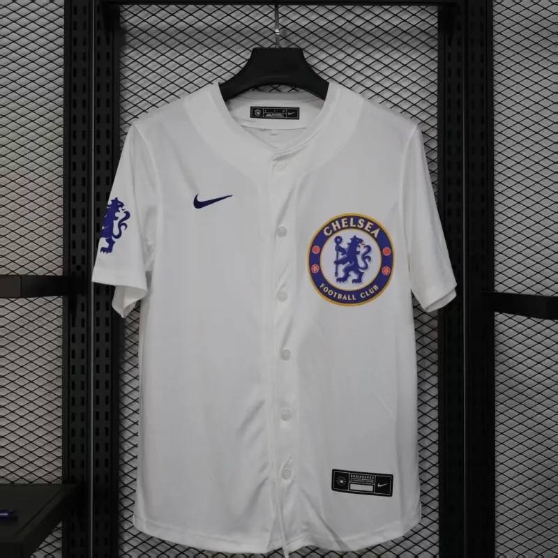 Chelsea Spieler-Trikot Baseball-Edition 2025/26 - Weiß