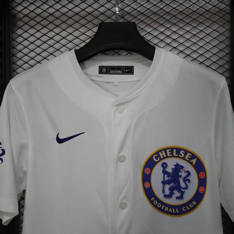 Chelsea Spieler-Trikot Baseball-Edition 2025/26 - Weiß