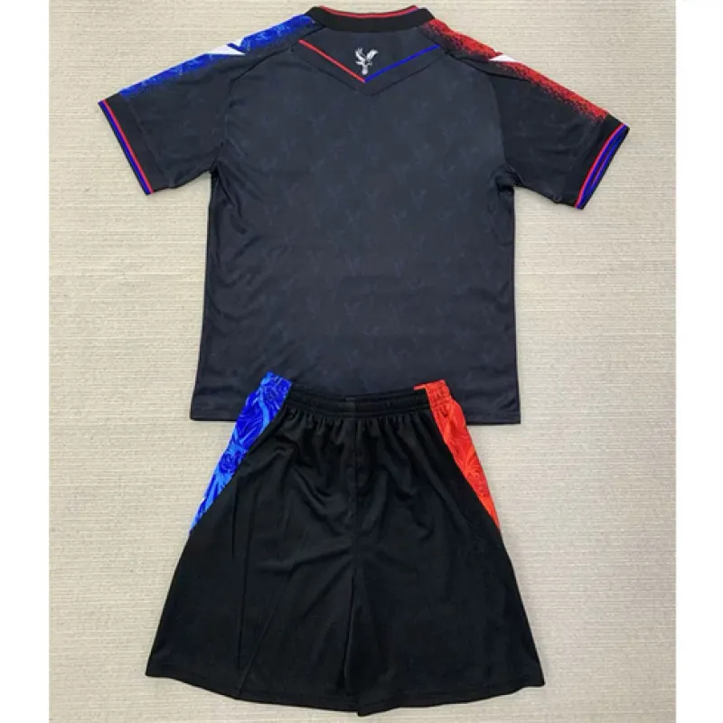 Crystal Palace 2024/25 Drittes Kinder-Trikot - Schwarz