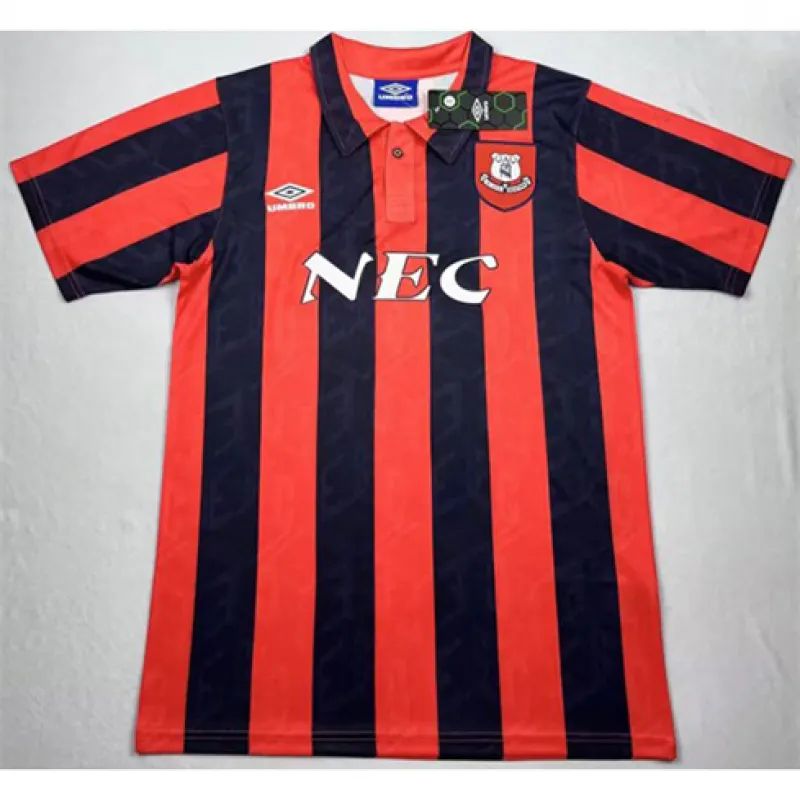 Evertons Retro-Auswärtstrikot 1992-94 - rot