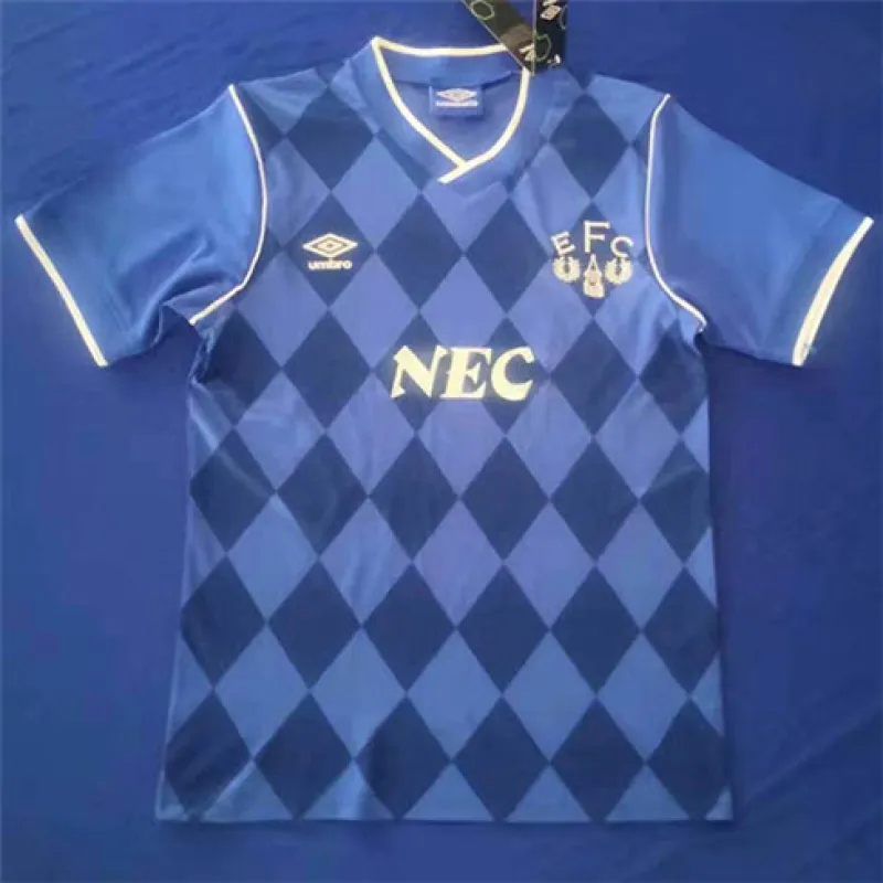 Evertons Retro-Heimtrikot 1986/87 - blau