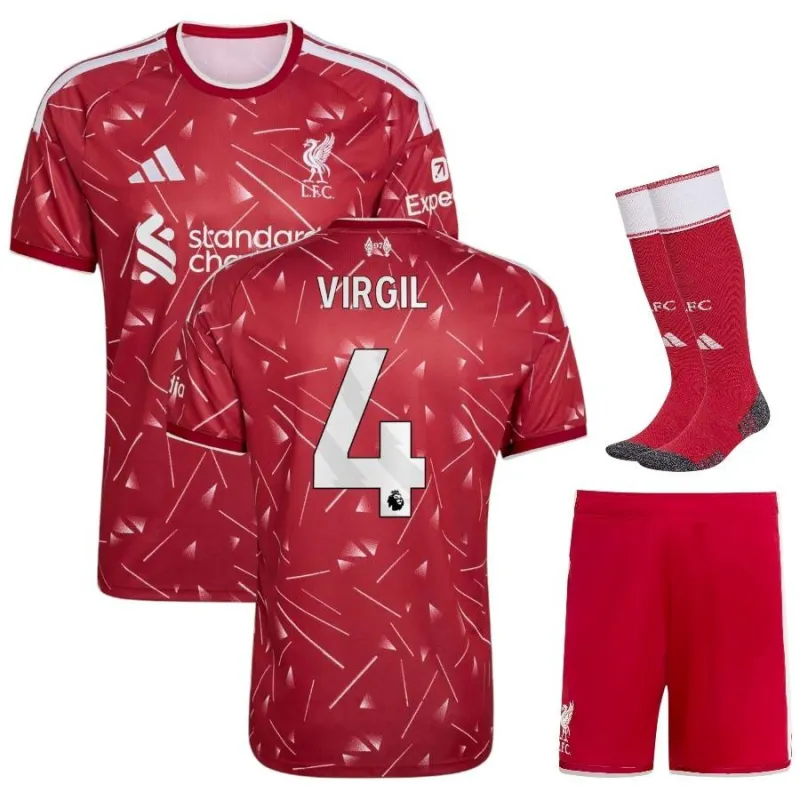 Liverpool VIRGIL 2026/27 Home Kids Kit