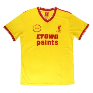 Liverpool 1985/86 Retro-Auswärtstrikot - Gelb