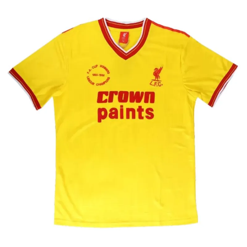 Liverpool 1985/86 Retro-Auswärtstrikot - Gelb