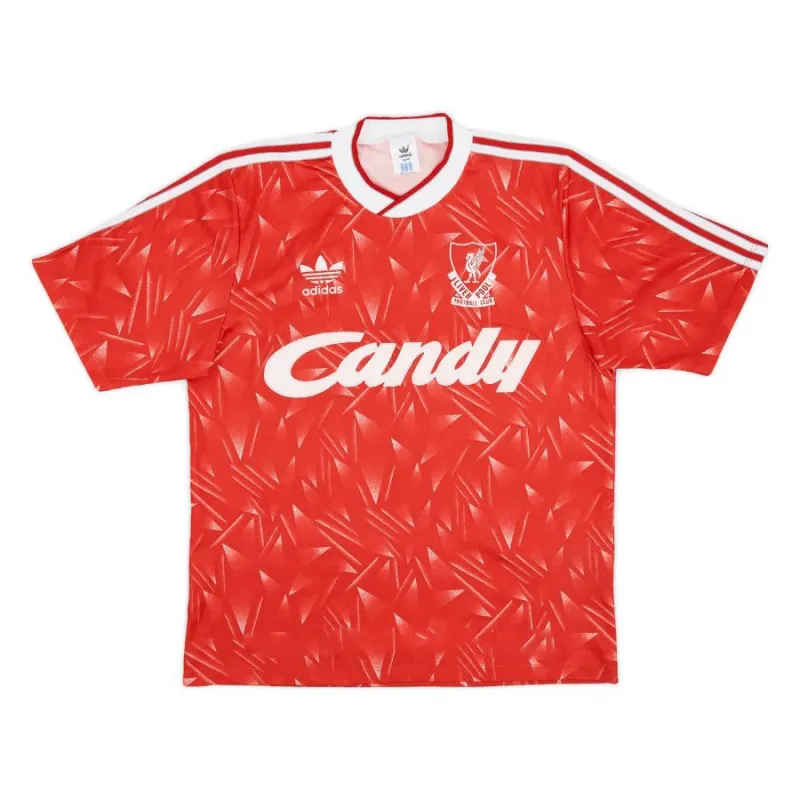 Liverpool 1989 1991 Retro-Heimtrikot - Rot