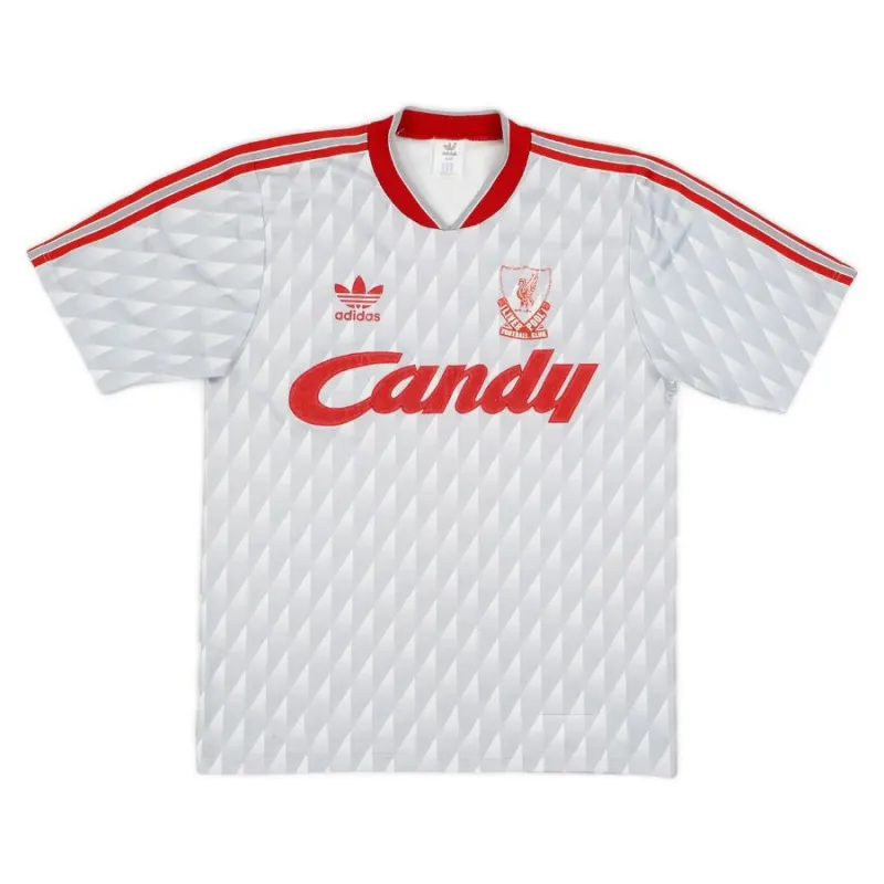 Liverpool 1989-1991 Camiseta retro visitante - Gris