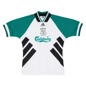 Liverpool 1993 1995 Retro-Auswärtstrikot - Weiß
