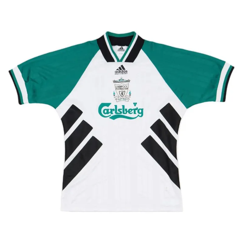 Liverpool 1993 1995 Camiseta retro visitante - Blanca