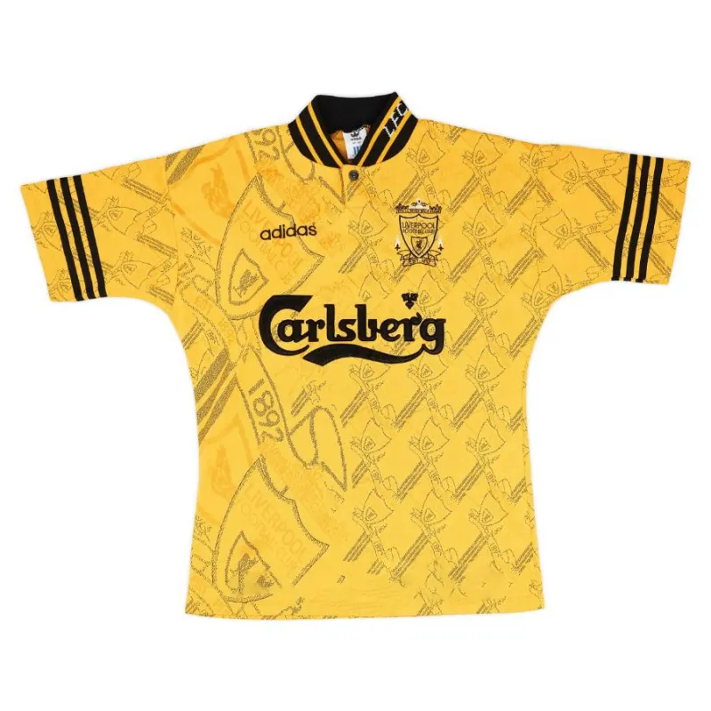 Liverpool 1994 1996 Camiseta retro visitante - Amarilla