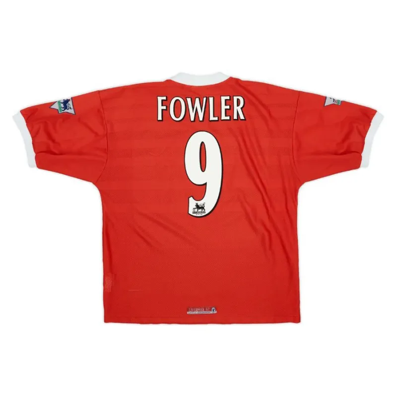 Liverpool FOWLER 1998/99 Retro Home Jersey - Red