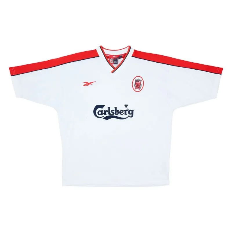 Liverpool 1998/99 Camiseta retro visitante - Blanca