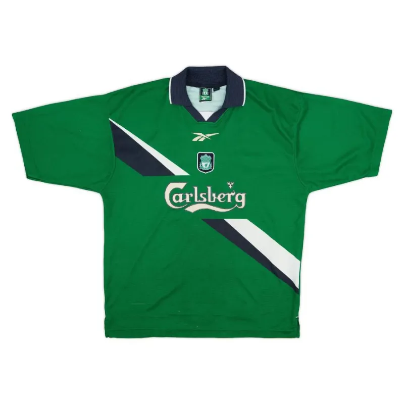 Liverpool FOWLER 1999/2000 Maglia da trasferta retrò - Verde