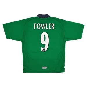 Liverpool FOWLER 1999/2000 Retro-Auswärtstrikot - Grün