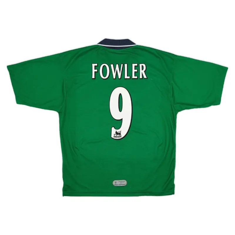 Liverpool FOWLER 1999/2000 Maglia da trasferta retrò - Verde