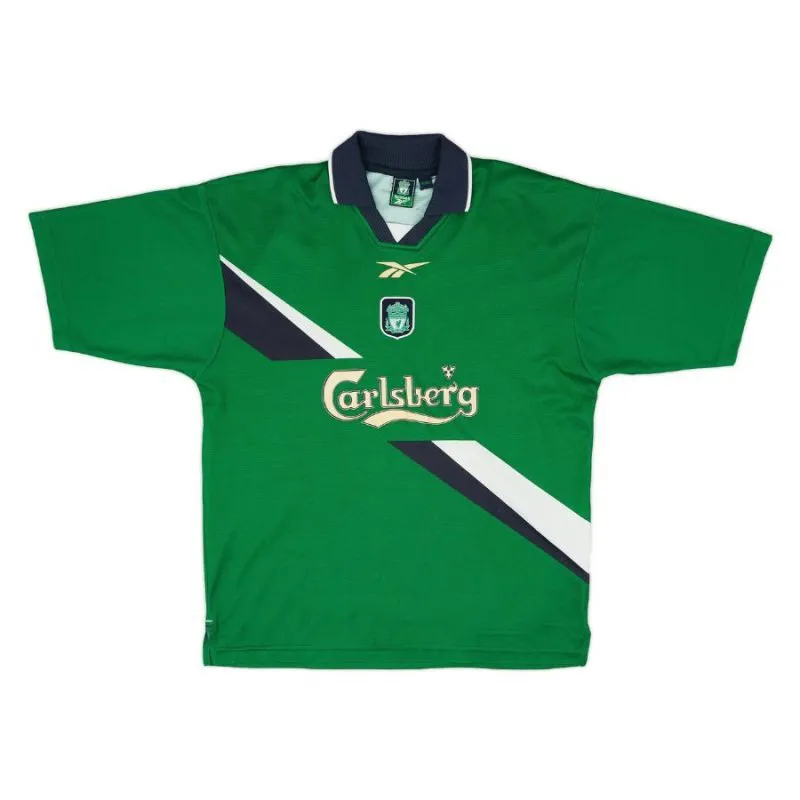 Liverpool HYYPIA 1999/2000 Maglia da trasferta retrò - Verde