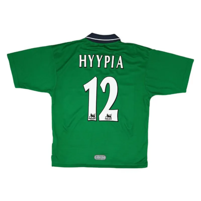 Liverpool HYYPIA 1999/2000 Maglia da trasferta retrò - Verde