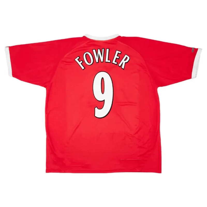 Liverpool FOWLER 2000/01 Maillot domicile rétro - Rouge
