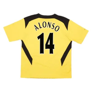 Liverpool ALONSO 2004 2006 Retro-Auswärtstrikot - Gelb