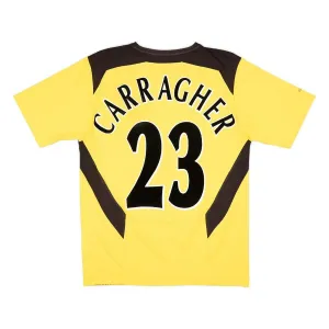Liverpool CARRAGHER 2004 2006 Retro-Auswärtstrikot - Gelb