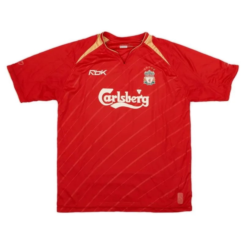 Liverpool 2005/06 Maillot domicile rétro - Rouge