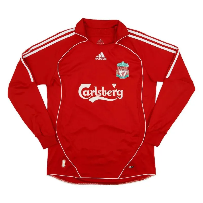 Liverpool TORRES 2006-2008 Retro-Heimtrikot mit langen Ärmeln - Rot