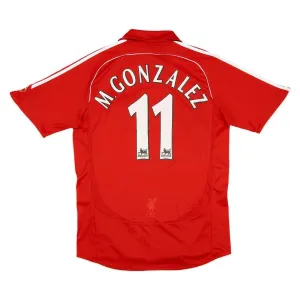 Liverpool M.GONZALEZ 2006 2008 Retro-Heimtrikot - Rot