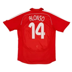 Liverpool ALONSO 2006 2008 Retro-Heimtrikot - Rot