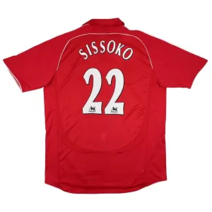 Liverpool SISSOKO 2006 2008 Retro-Heimtrikot - Rot