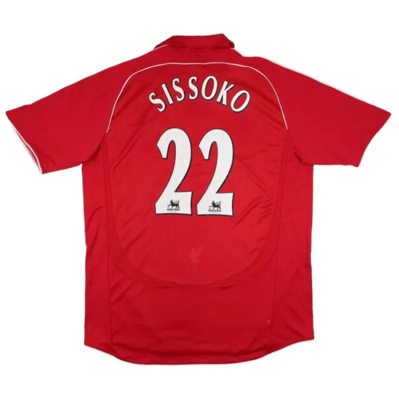 Liverpool SISSOKO 2006 2008 Retro-Heimtrikot - Rot
