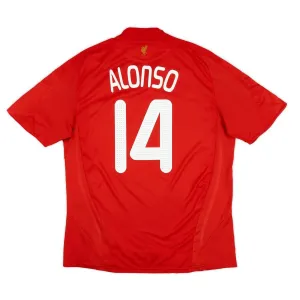 Liverpool ALONSO 2008 2010 Retro-Heimtrikot - Rot