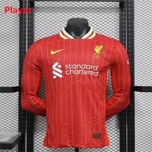Liverpool 2024/25 Heimlangarmtrikot - Spielerausgabe - Rot