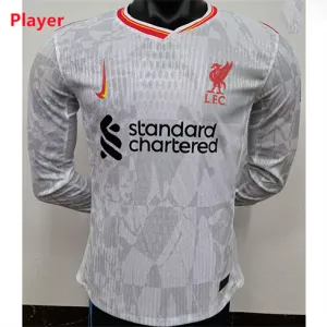 Liverpool 2024/25 Drittes Langarmtrikot - Spielerausgabe - Weiß