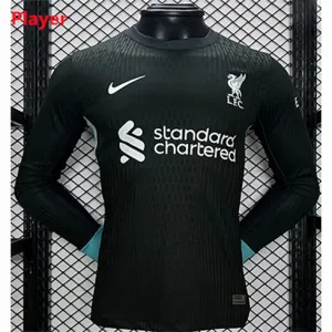 Liverpool 2024/25 Auswärts - Langarm - Trikot - Spielerausgabe - Waldgrün