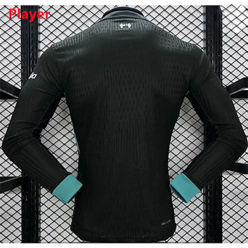 Maglione a maniche lunghe di trasferta di Liverpool 2024/25 - edizione giocatore - Verde bosco