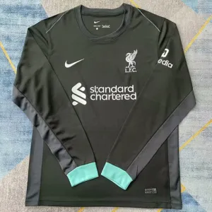 Liverpool 2024/25 Auswärts - Langarm - Trikot - Waldgrün
