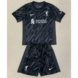 Liverpool 2024/25 Kinder Torwartshirt - Grau-Schwarz