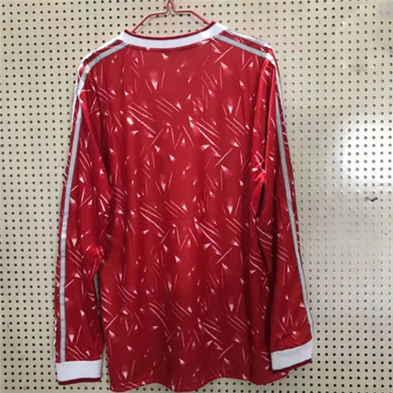 Camiseta retro local de mangas largas de Liverpool 1989 - Roja