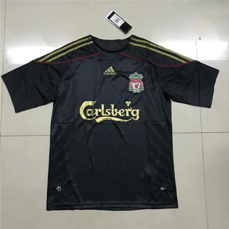 Camiseta retro visitante de Liverpool 2009/10 - Negra