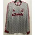 Maglia a maniche lunghe di trasferta retrò di Liverpool 1989 - 91 - Grigia