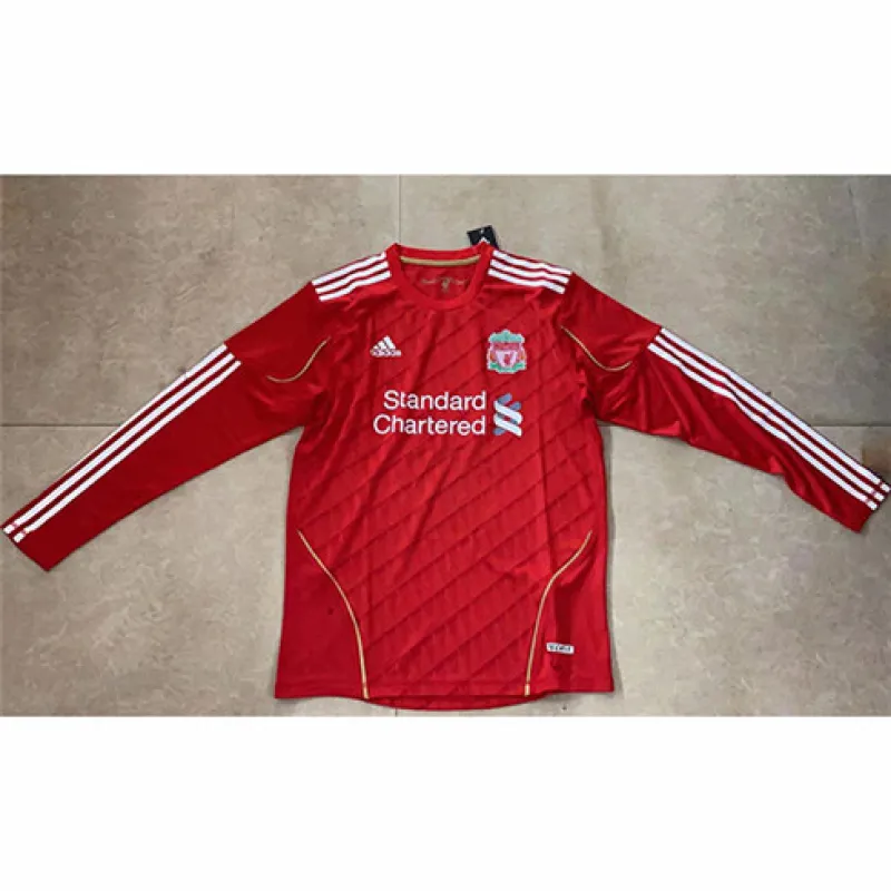 Liverpool 2010/11 Retro - Heim - Langarm - Trikot - Rot