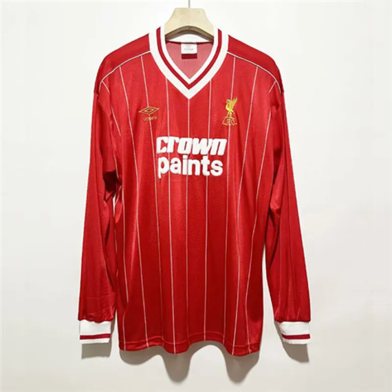 Liverpool 1982/83 Retro - Heim - Langarm - Trikot - Rot