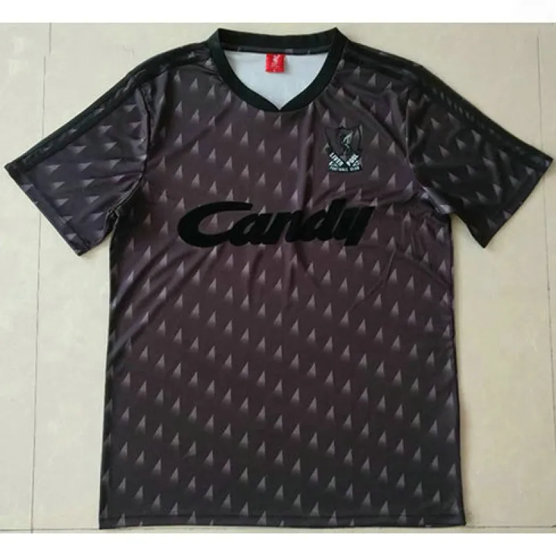 Liverpool 1989 Retro - Dritt - Trikot - Schwarz